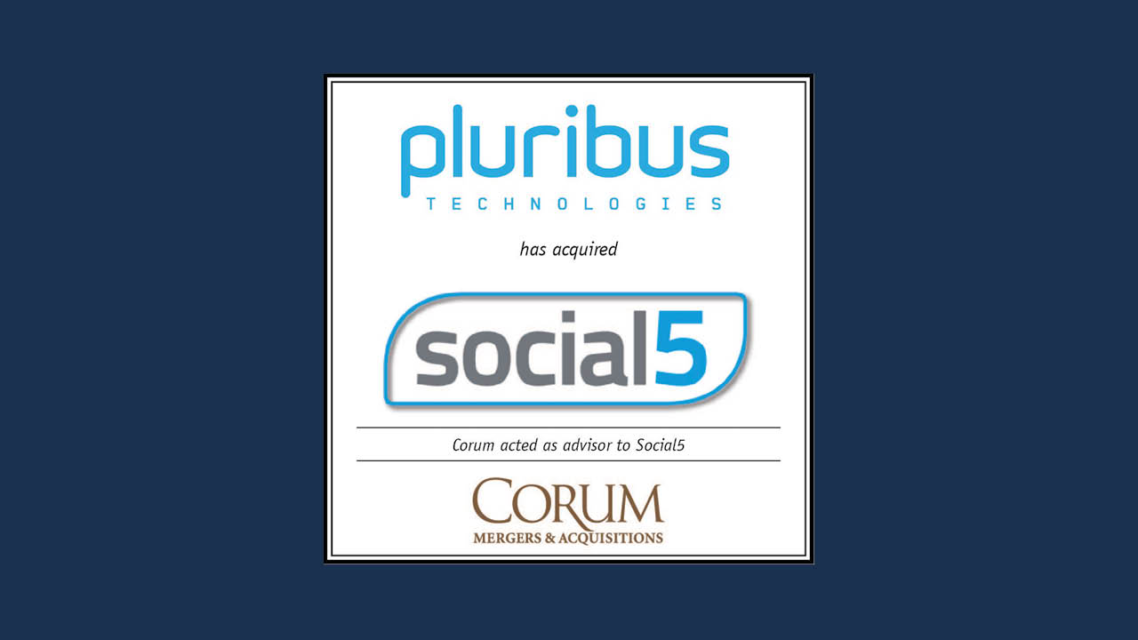 Corum Client Social5 Acquired by Pluribus Corum Group